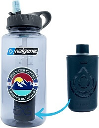 Epic Nalgene OG | Water Bottle with Filter | USA Made Bottle and Filter | Dishwasher Safe | Filtered Water Bottle | Travel Water Bottle | BPA Free Water Bottle | Removes 99.99% Tap Water Impurities